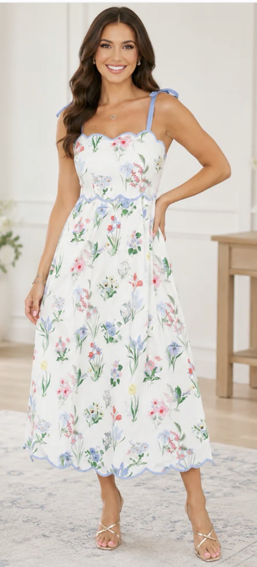 Floral Midi Dress - Image 2