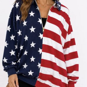 Stars and Stripes quarter zip