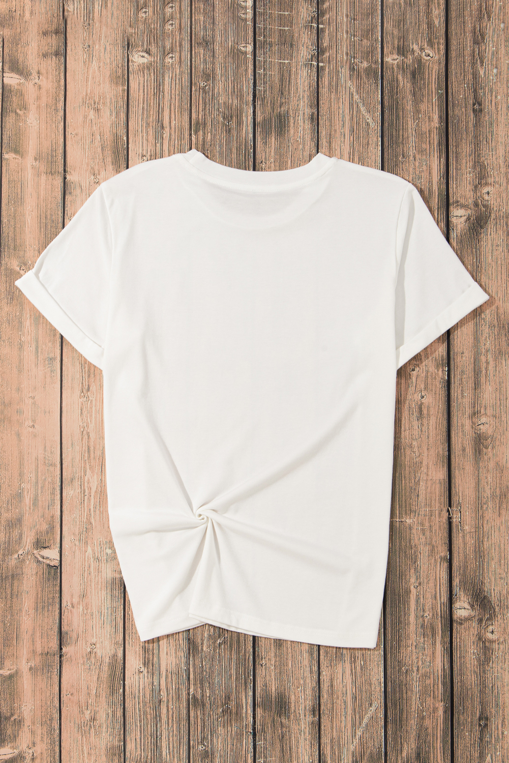 White Sequined Rugby Football Graphic Cotton T Shirt - Imagen 5