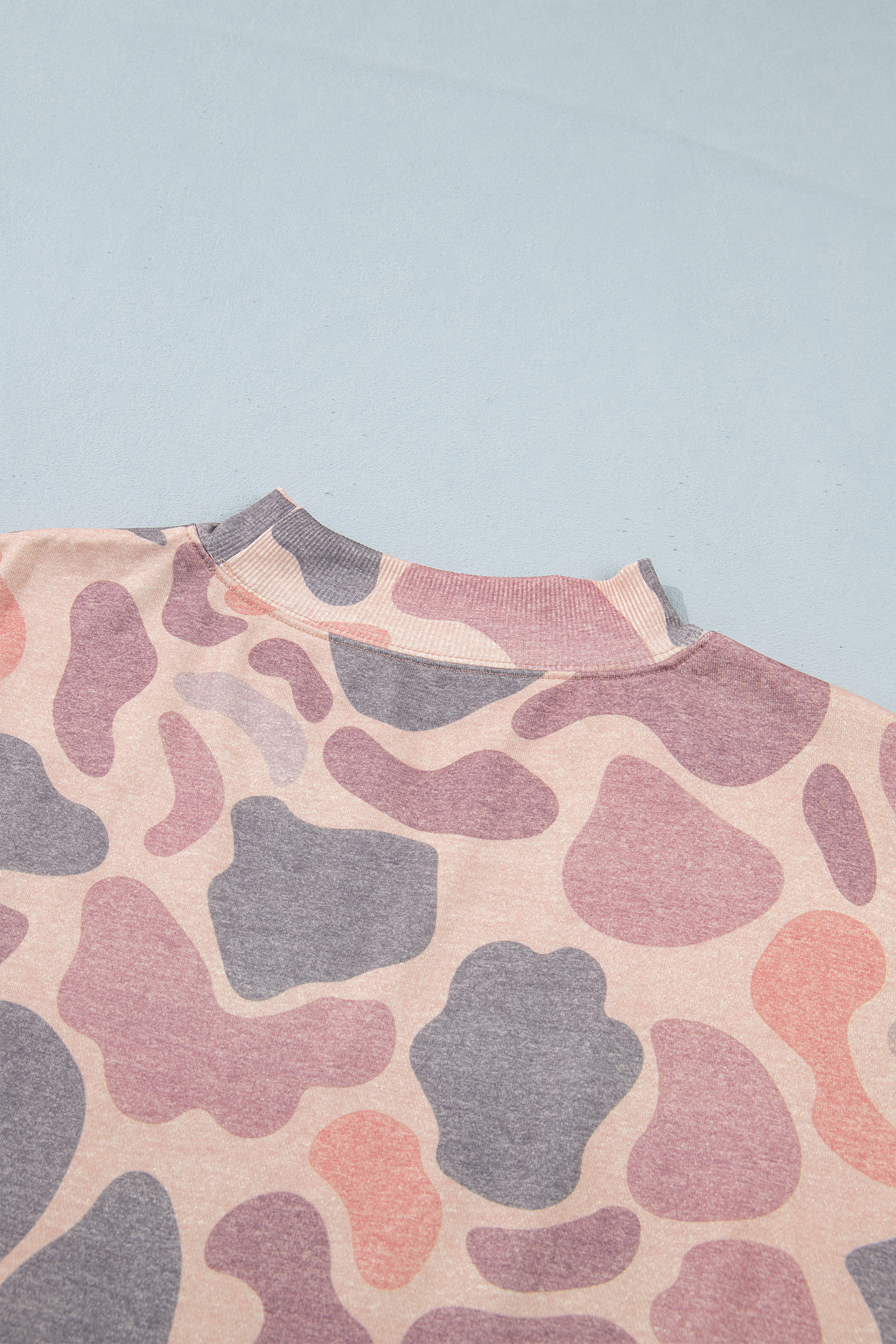 Multicolour Camo Print Howdy Western Style Baggy Pullover Sweatshirt - Image 7