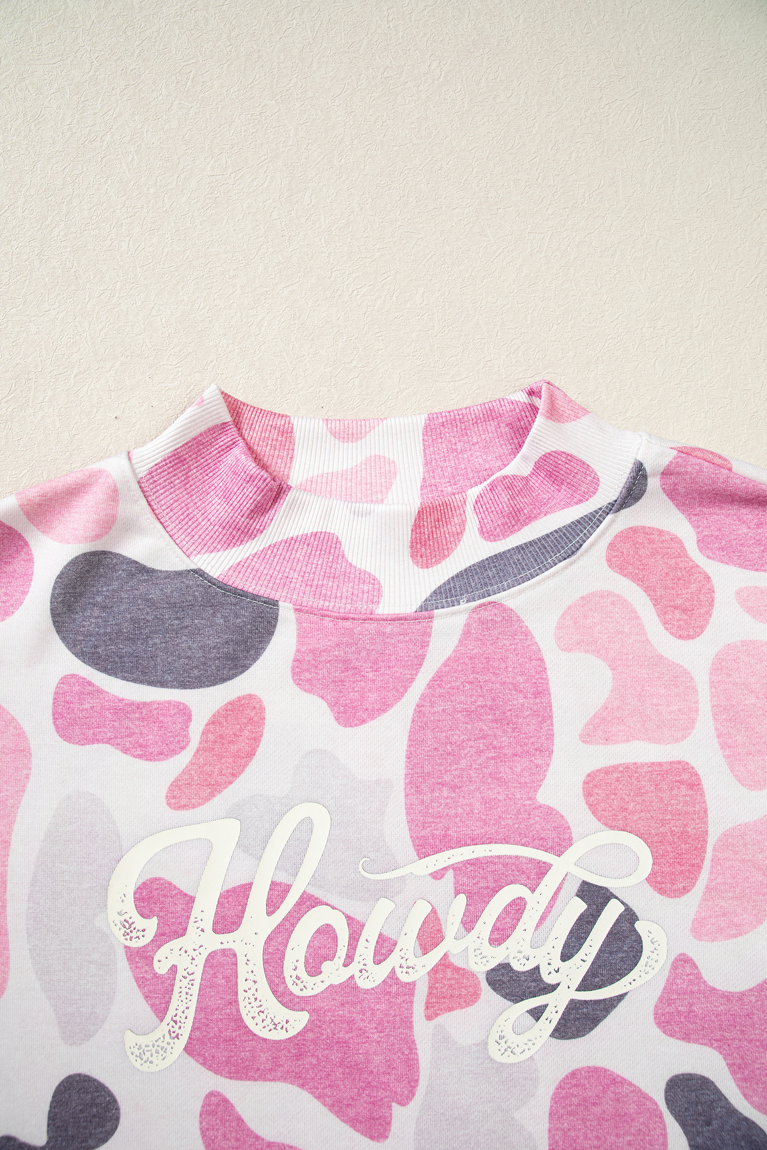 Multicolour Camo Print Howdy Western Style Baggy Pullover Sweatshirt - Image 17